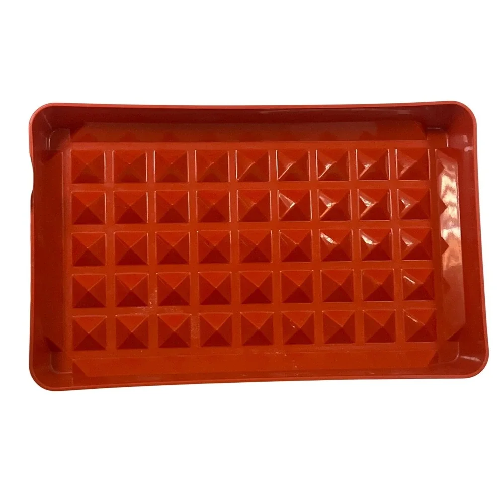 Vintage 80s Tupperware Red Thawing Grease Drip Rubbermaid Food Container Storage